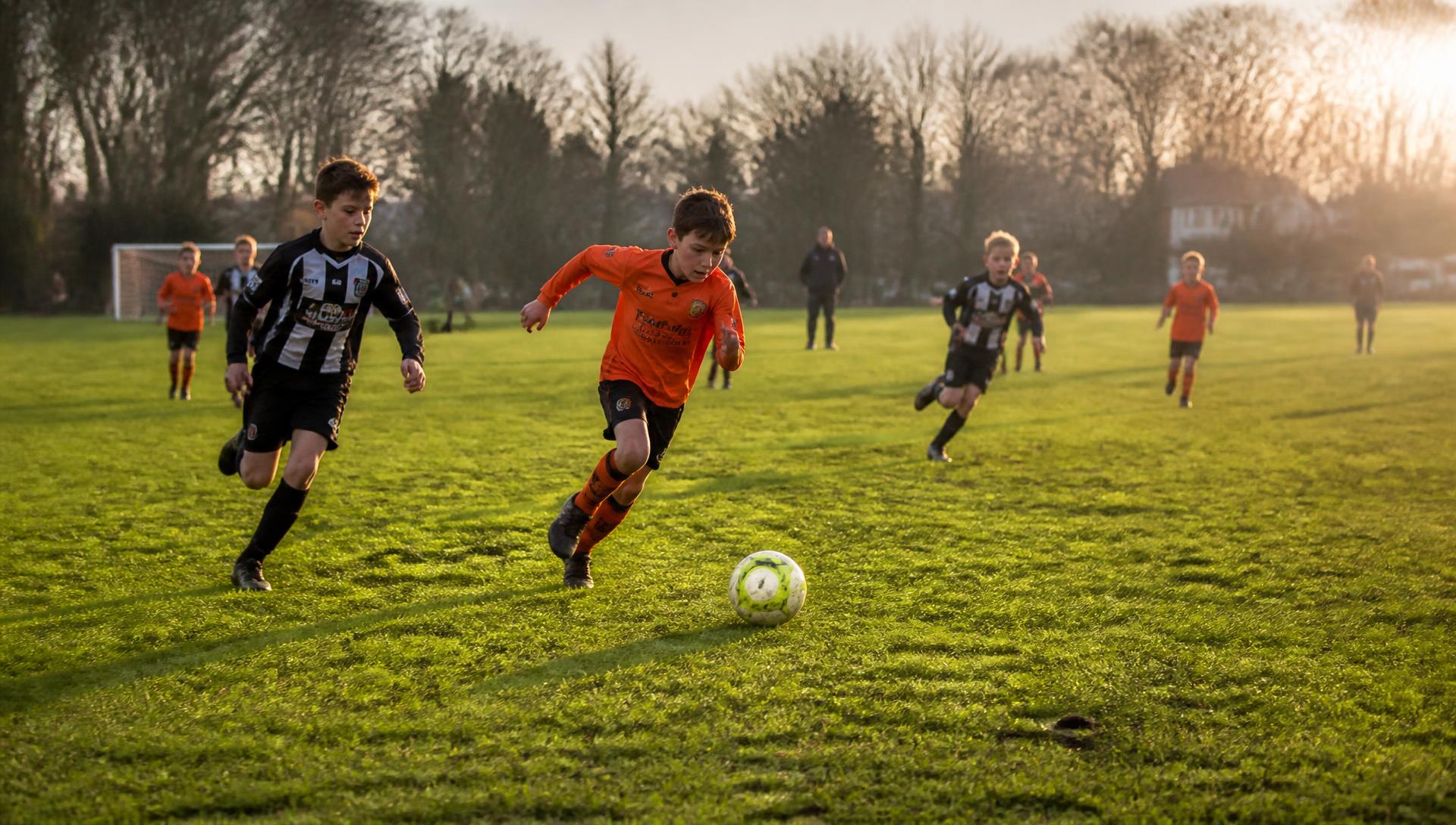 Grassroots football on the village recreation ground at High Lane